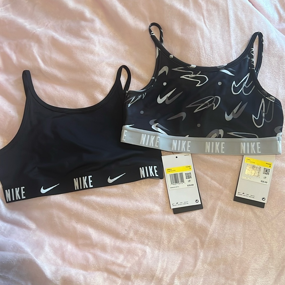 NIKE girls training bras size small